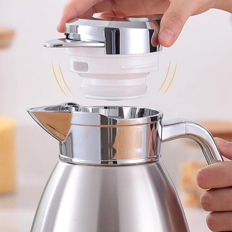 🔥Neujahrsangebote🔥Thermoskanne aus Edelstahl mit Deckel – Bild 3