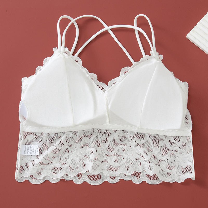 Damen-Spitzen-Bralette- und Höschen-Set – Bild 5