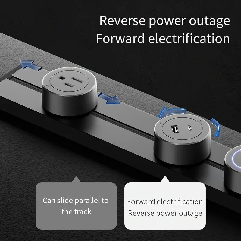 ⚡ Power Carrier-🎉2025 Neues Produkt🔥 Langlebige und praktische Schienensteckdose – Bild 3