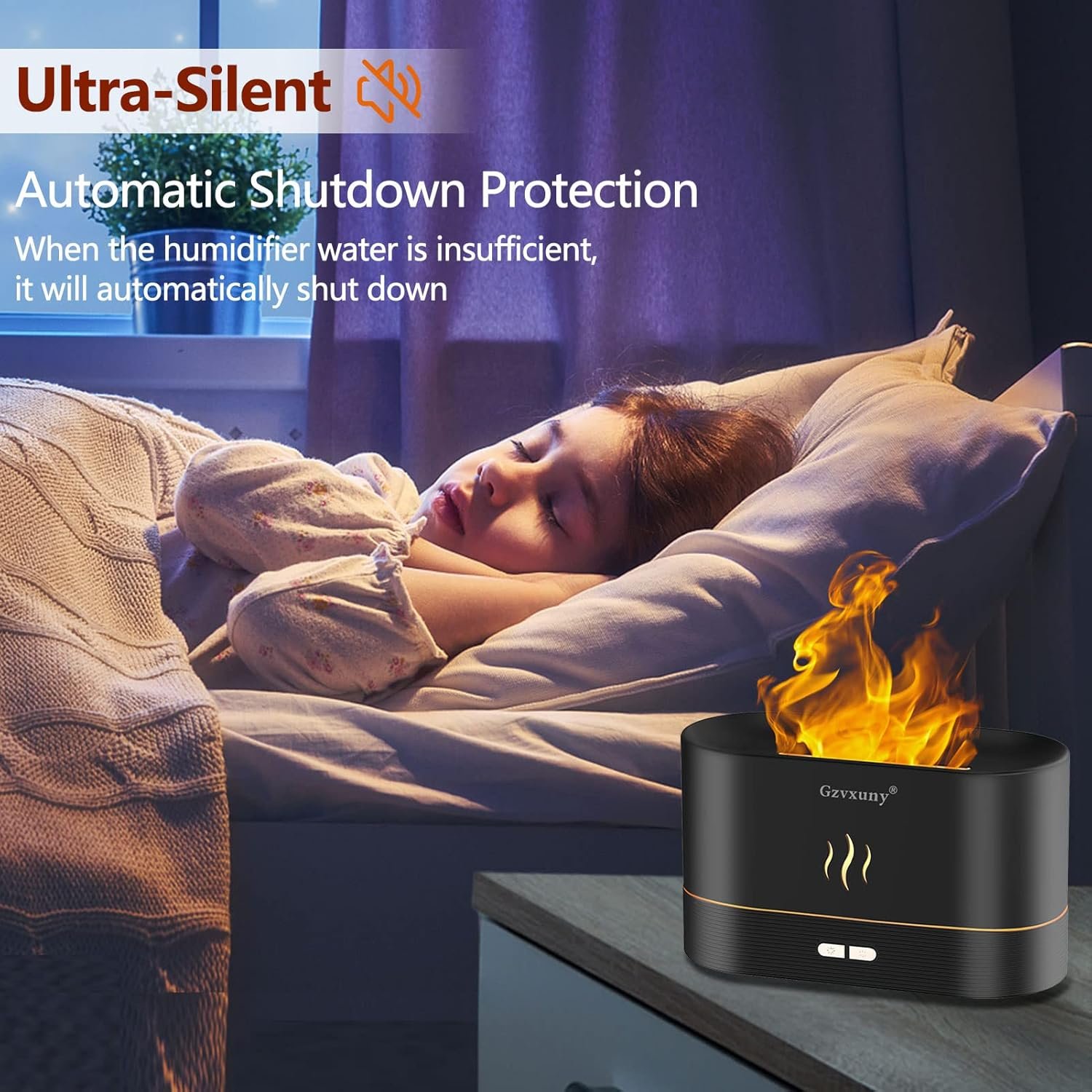 Flammen Aroma Diffuser, Upgrade 7-Farben-Licht Diffuser – Bild 6